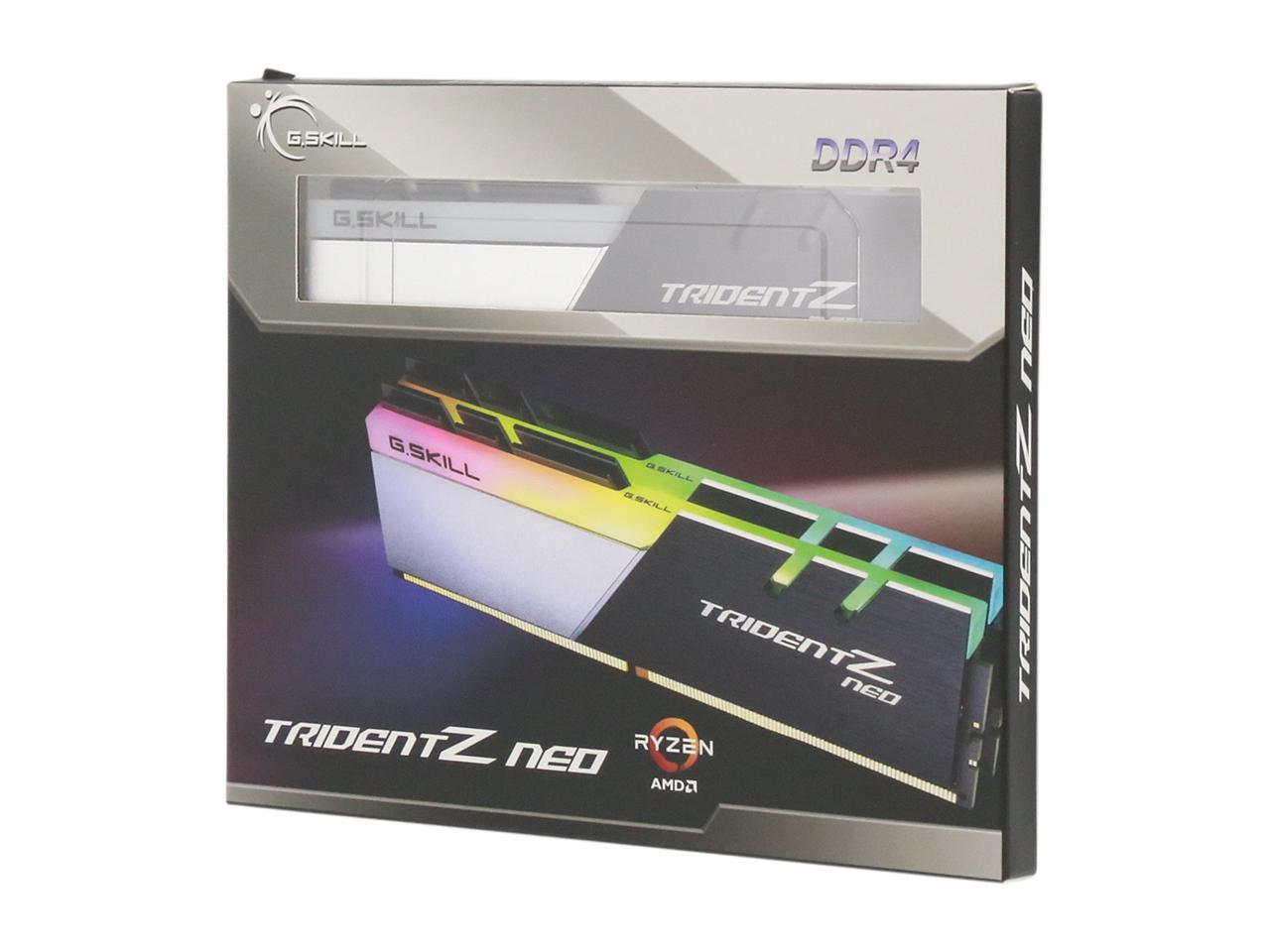 G.SKILL Trident Z Neo Series 64GB (2 x 32GB) 288-Pin DDR4 SDRAM DDR4 3600 (PC4 28800) Intel XMP 2.0 Desktop Memory Model F4-3600C18D-64GTZN