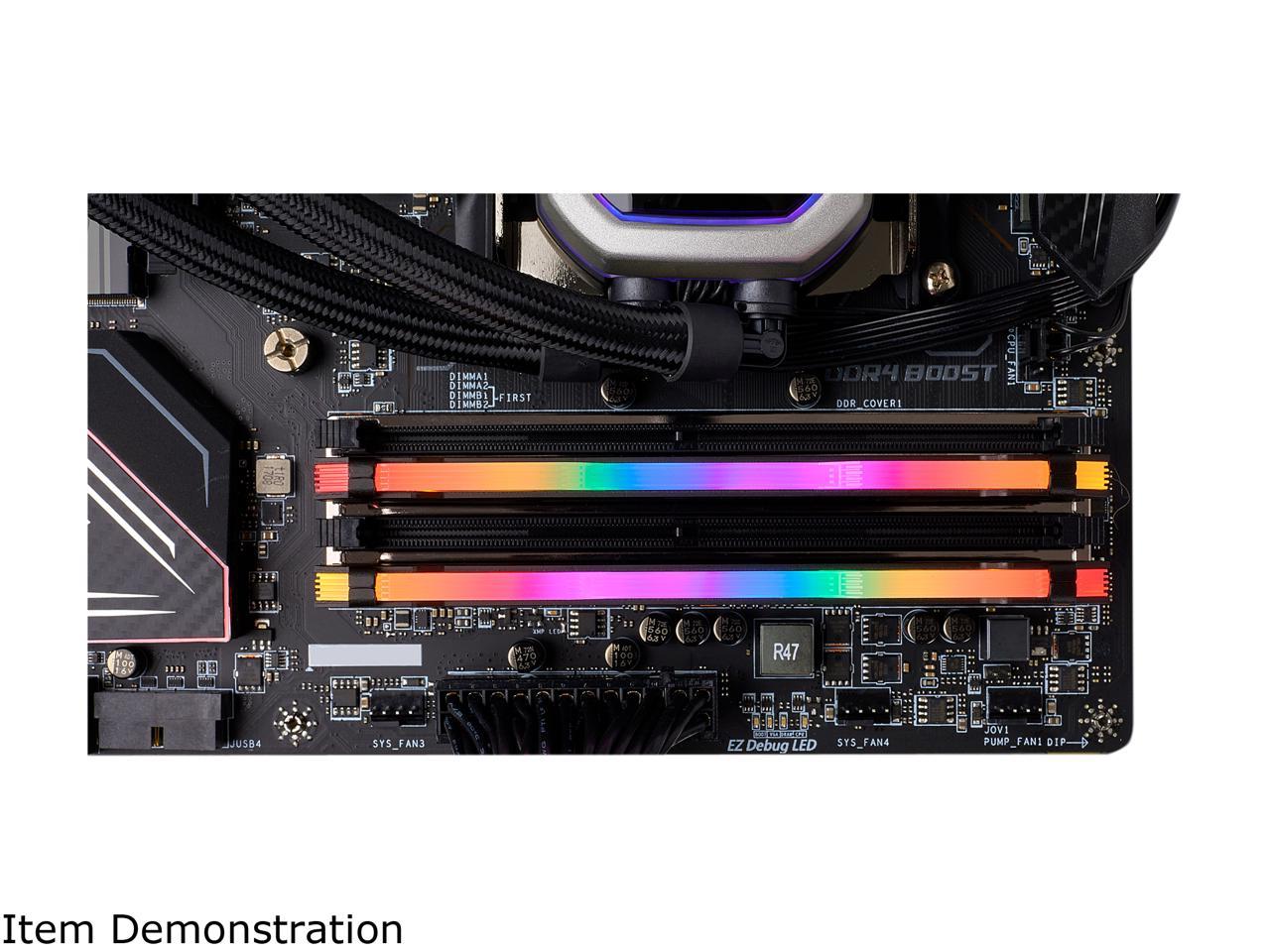 CORSAIR Vengeance RGB Pro 64GB (4 x 16GB) 288-Pin PC RAM DDR4 3600 (PC4 28800) Desktop Memory Model CMW64GX4M4D3600C18 **Open Box **