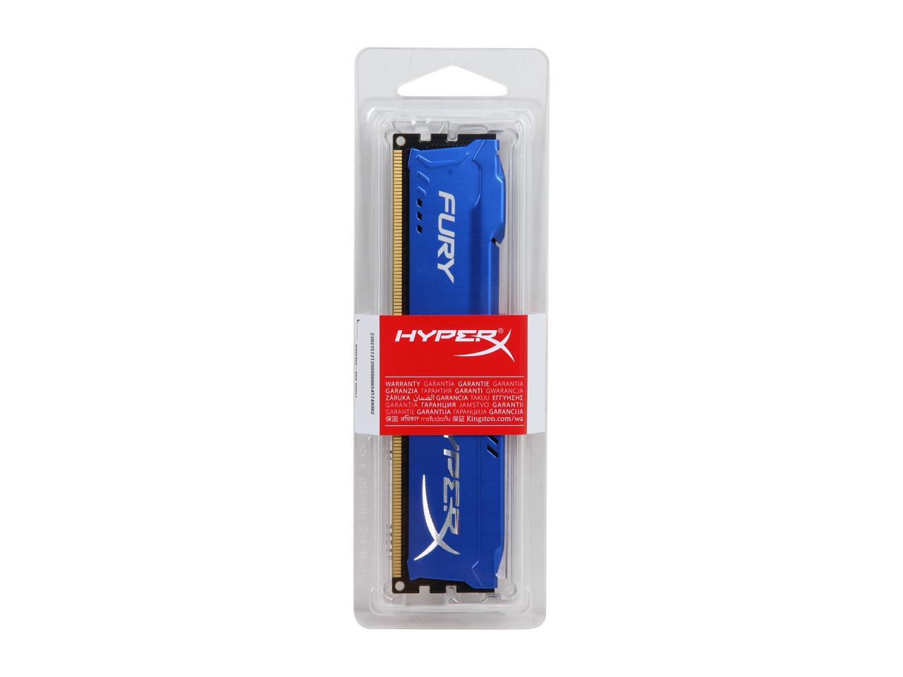 HyperX FURY 4GB 240-Pin DDR3 SDRAM DDR3 1333 (PC3 10600) Desktop Memory Model HX313C9F/4