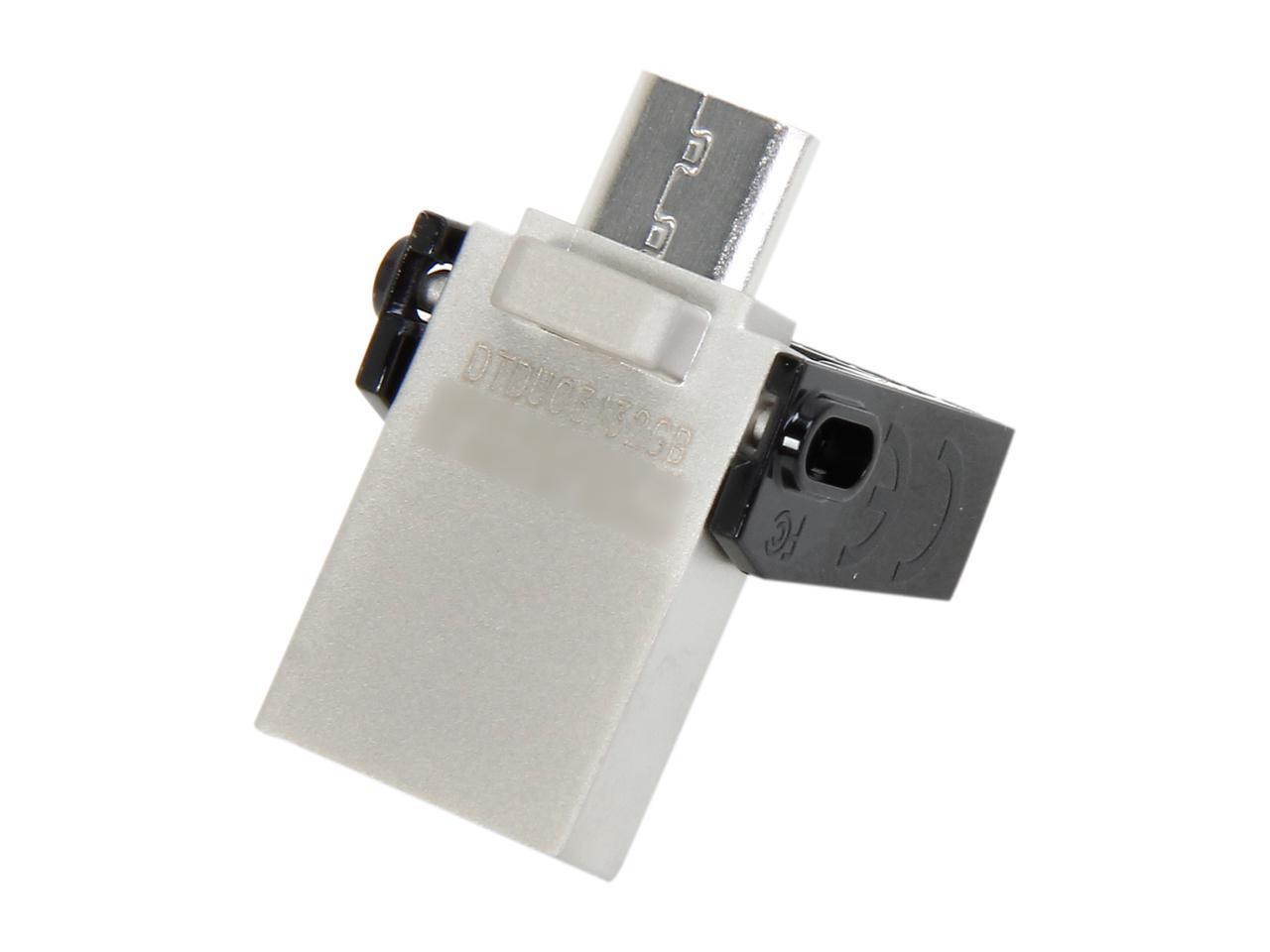 Kingston 32GB Data Traveler Micro Duo OTG USB 3.0 Flash Drive (DTDUO3/32GB)