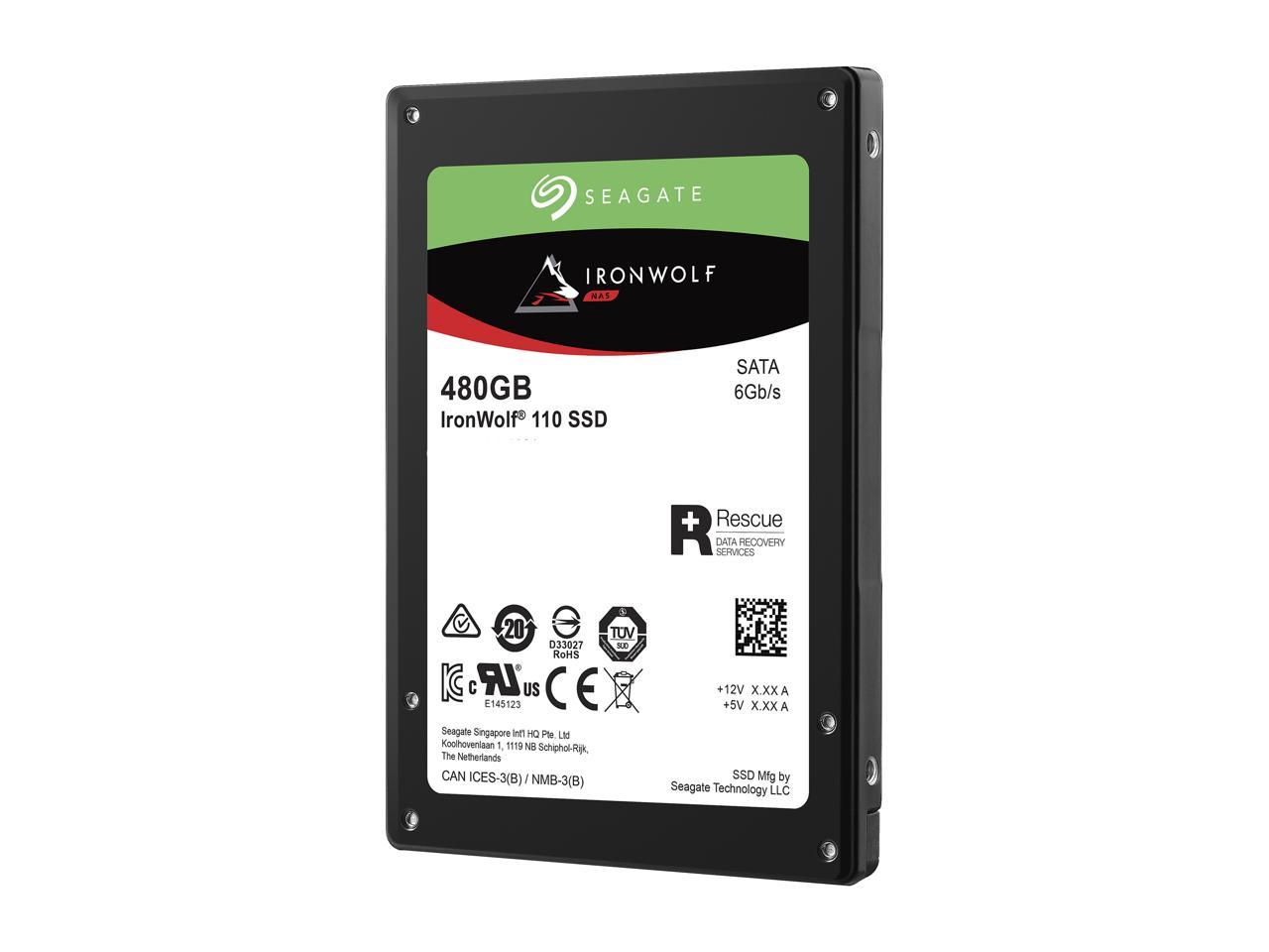 Seagate IronWolf 110 2.5" 480GB SATA III 3D TLC Internal Solid State Drive (SSD) ZA480NM10011