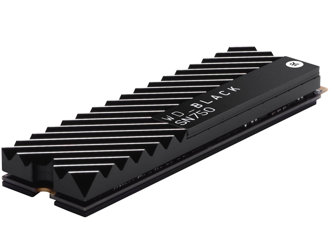 Western Digital WD BLACK SN750 NVMe M.2 2280 500GB PCI-Express 3.0 x4 64-layer 3D NAND Internal Solid State Drive (SSD) WDS500G3XHC W/ Heatsink