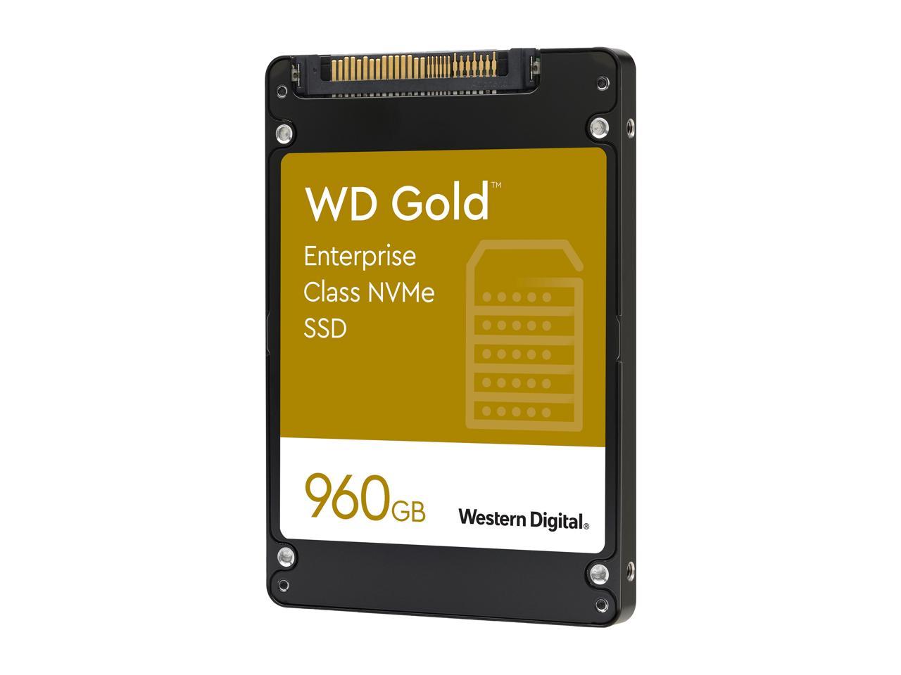 Western Digital Gold WDS960G1D0D 2.5" U.2 960GB PCI-Express 3.1 x4, NVMe 1.3 Enterprise Solid State Drive