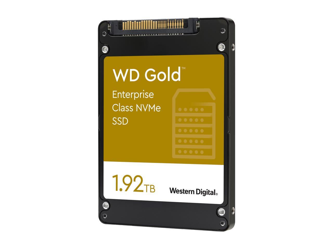 Western Digital Gold WDS192T1D0D 2.5" U.2 1.92TB PCI-Express 3.1 x4, NVMe 1.3 Enterprise Solid State Drive
