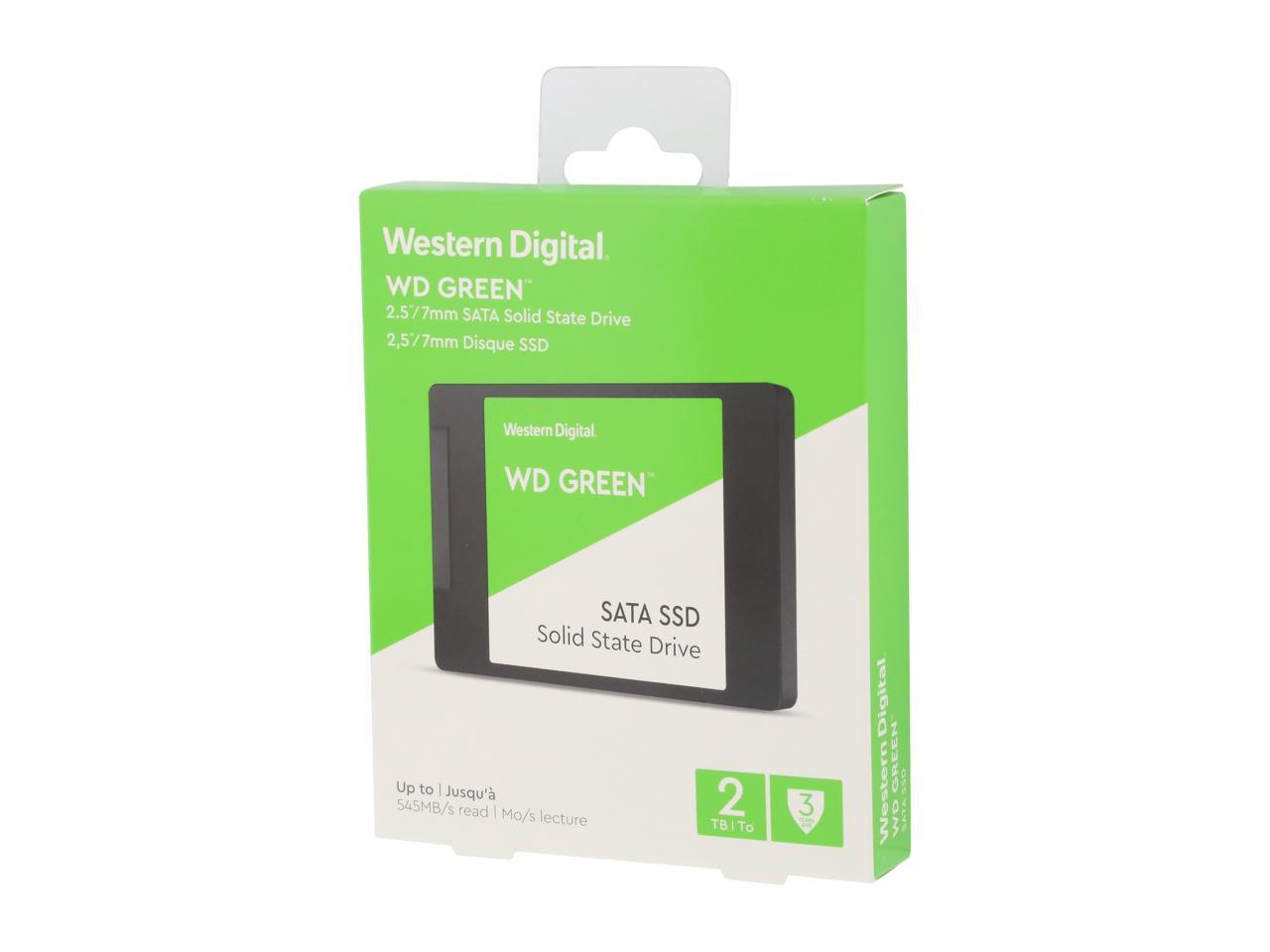 WD Green 2TB Internal SSD Solid State Drive - SATA 6Gb/s 2.5 Inch - WDS200T2G0A