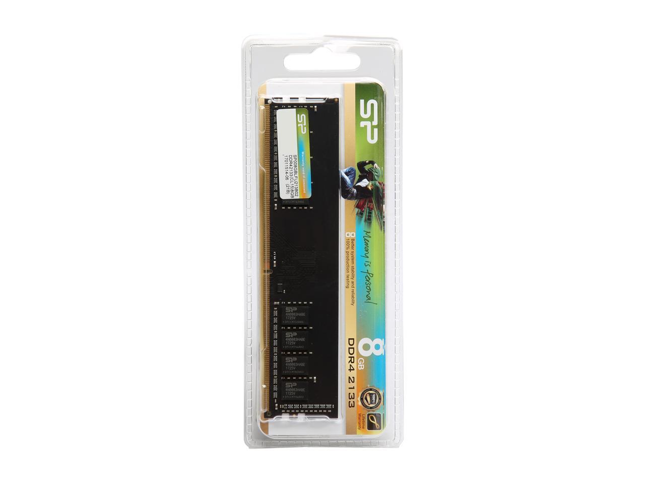 Silicon Power 8GB 288-Pin DDR4 SDRAM DDR4 2133 Desktop Memory Model SP008GBLFU213B02