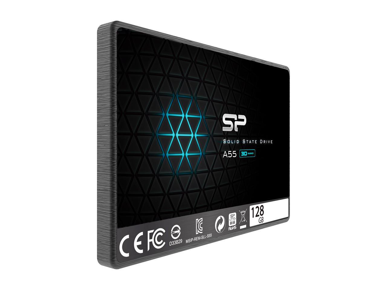 Silicon Power Ace A55 2.5" 128GB SATA III 3D TLC Internal Solid State Drive (SSD) SU128GBSS3A55S25AE