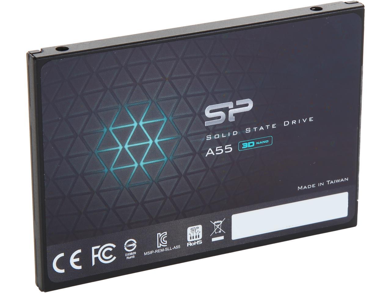 Silicon Power Ace A55 2.5" 256GB SATA III 3D TLC Internal Solid State Drive (SSD) SU256GBSS3A55S25NB