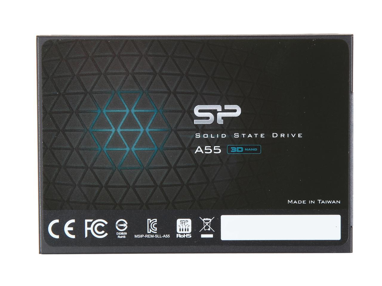 Silicon Power Ace A55 2.5" 256GB SATA III 3D TLC Internal Solid State Drive (SSD) SU256GBSS3A55S25NB