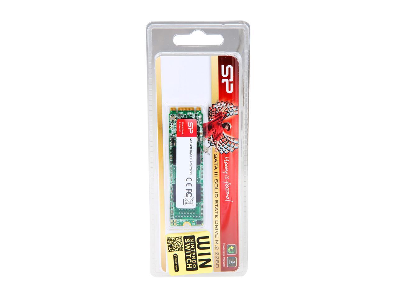 Silicon Power Ace A55 M.2 2280 256GB SATA III 3D NAND Internal Solid State Drive (SSD) SP256GBSS3A55M28