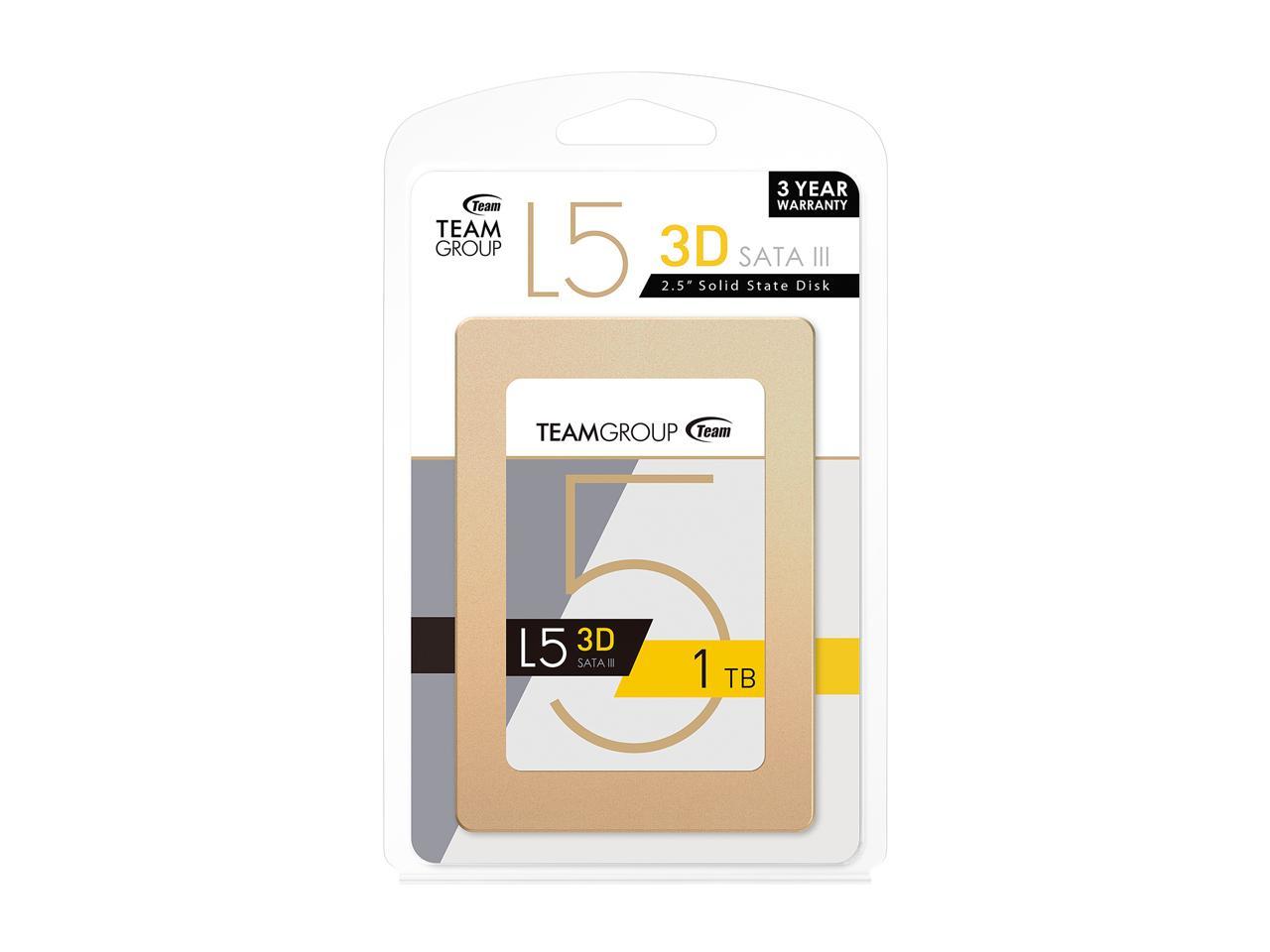 Team Group L5 3D 2.5" 1TB SATA III 3D NAND Internal Solid State Drive (SSD) T253TD001T3C101