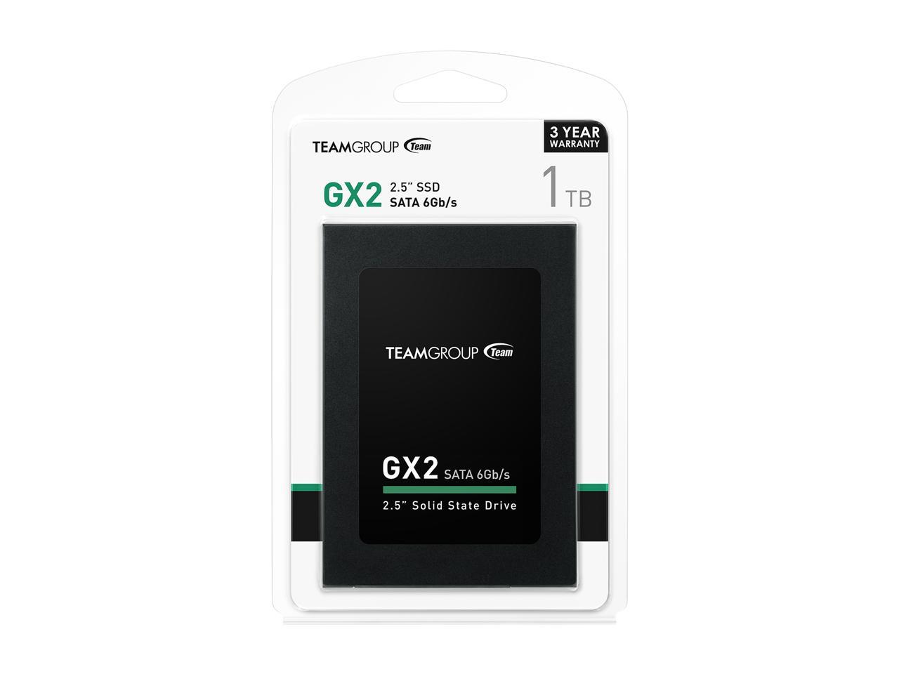 Team GX2 2.5" 1TB SATA III Internal Solid State Drive (SSD) T253X2001T0C101