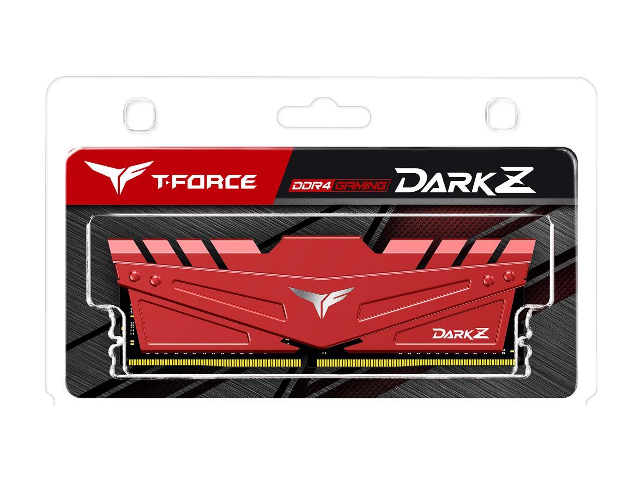 Team T-FORCE DARK Z 16GB 288-Pin DDR4 SDRAM DDR4 3000 (PC4 24000) Desktop Memory Model TDZRD416G3000HC16C01
