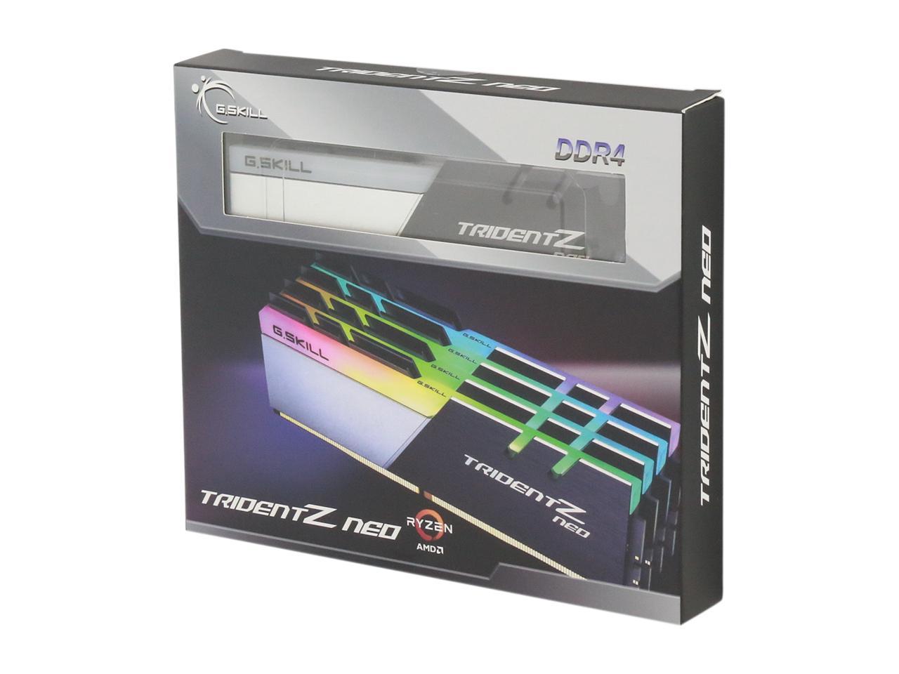 G.SKILL Trident Z Neo Series 128GB (4 x 32GB) 288-Pin DDR4 SDRAM DDR4 3600 (PC4 28800) Intel XMP 2.0 Desktop Memory Model F4-3600C18Q-128GTZN