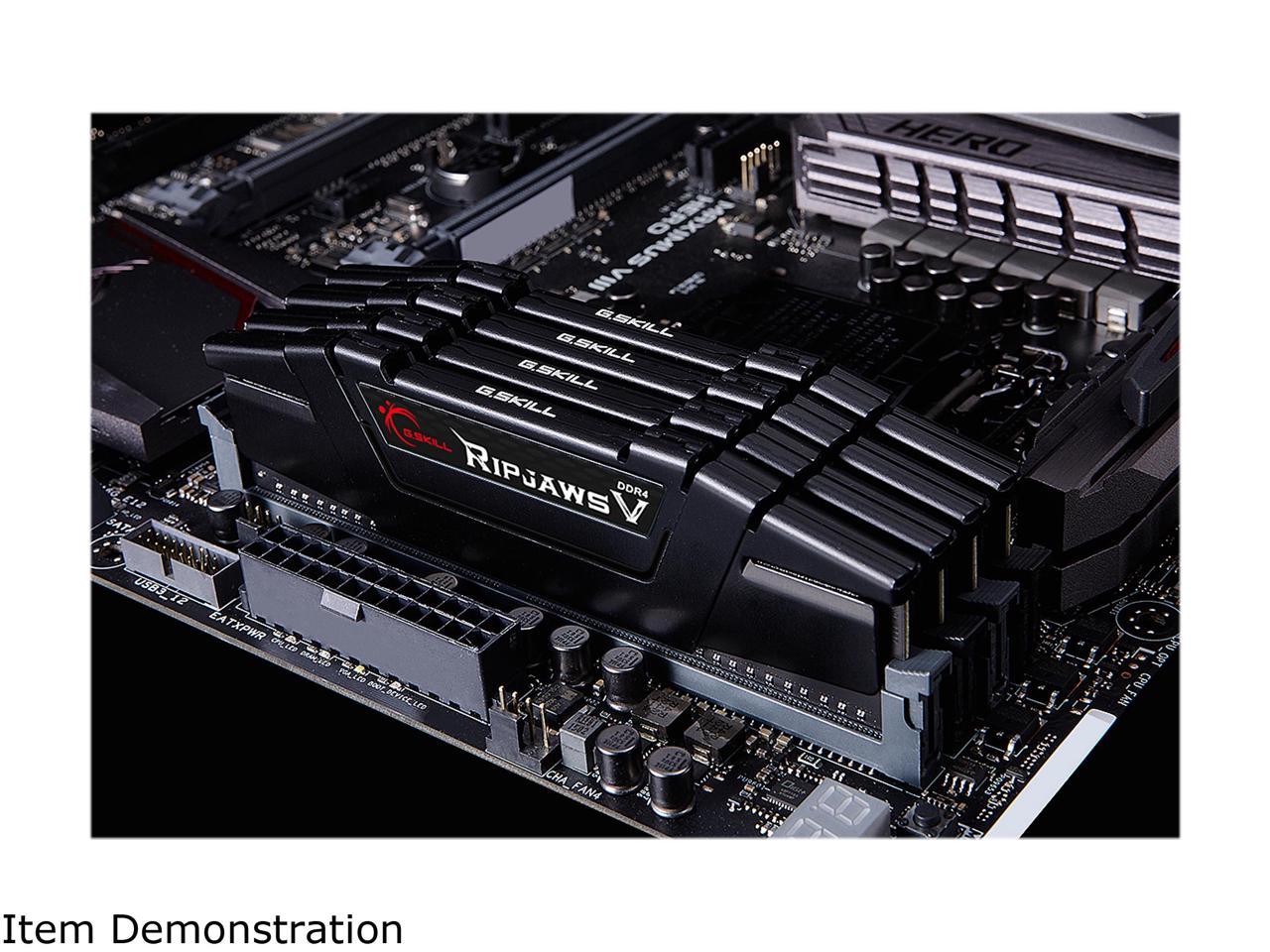 G.SKILL Ripjaws V Series 64GB (2 x 32GB) 288-Pin DDR4 SDRAM DDR4 4000 (PC4 32000) Intel XMP 2.0 Desktop Memory Model F4-4000C18D-64GVK