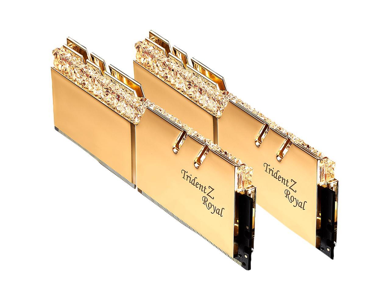 G.SKILL Trident Z Royal Series 16GB (2 x 8GB) 288-Pin PC RAM DDR4 4000 (PC4 32000) Desktop Memory Model F4-4000C16D-16GTRGA