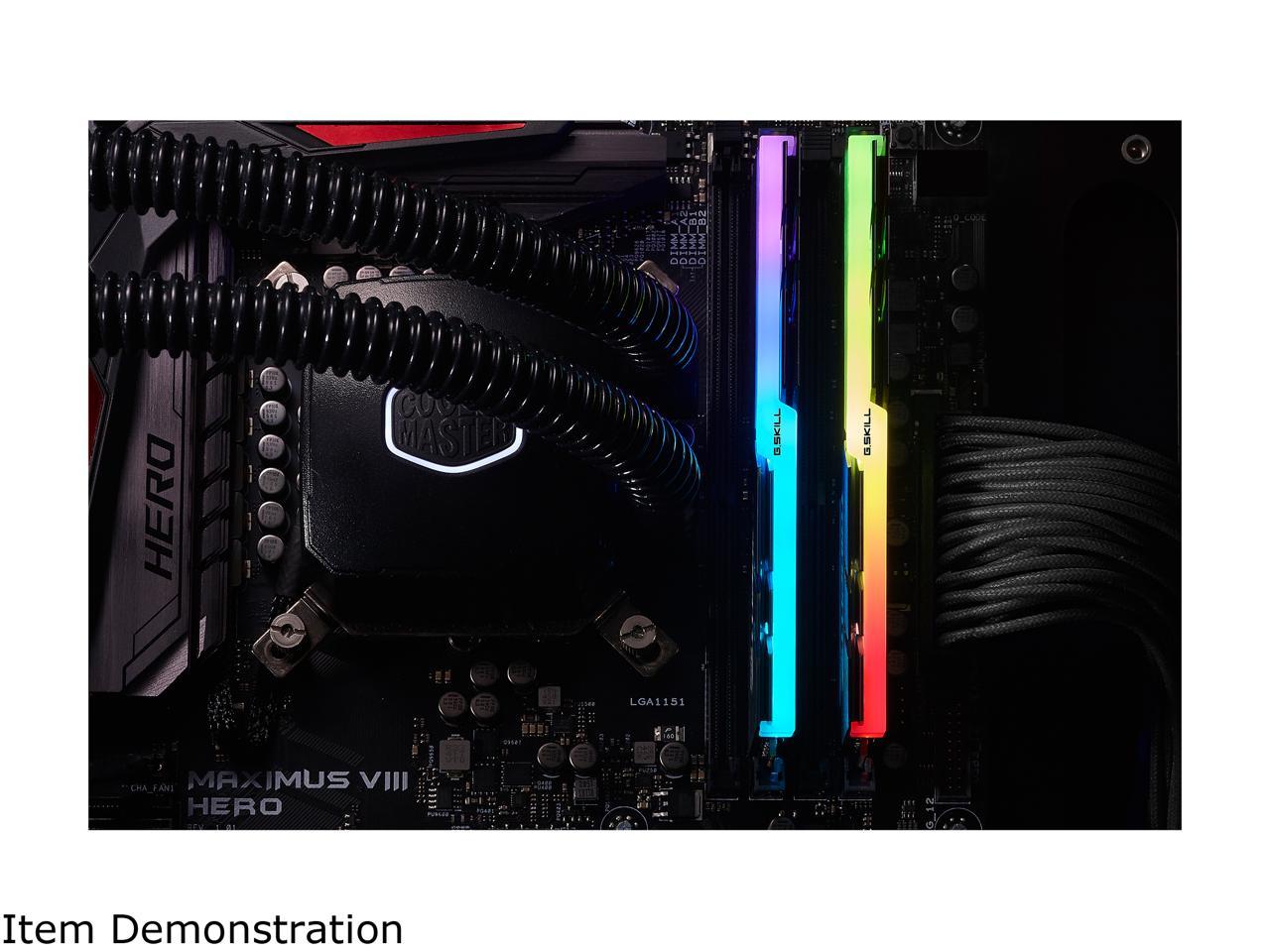 G.SKILL TridentZ RGB Series 32GB (2 x 16GB) 288-Pin PC RAM DDR4 4000 (PC4 32000) Intel XMP 2.0 Desktop Memory Model F4-4000C16D-32GTZRA