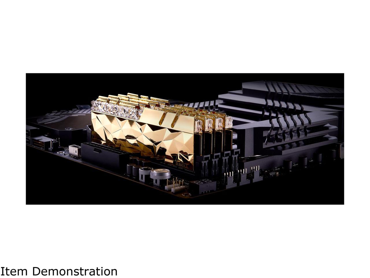 G.SKILL Trident Z Royal Elite Series 32GB (4 x 8GB) 288-Pin PC RAM DDR4 3600 (PC4 28800) Intel XMP 2.0 Desktop Memory Model F4-3600C16Q-32GTEGC