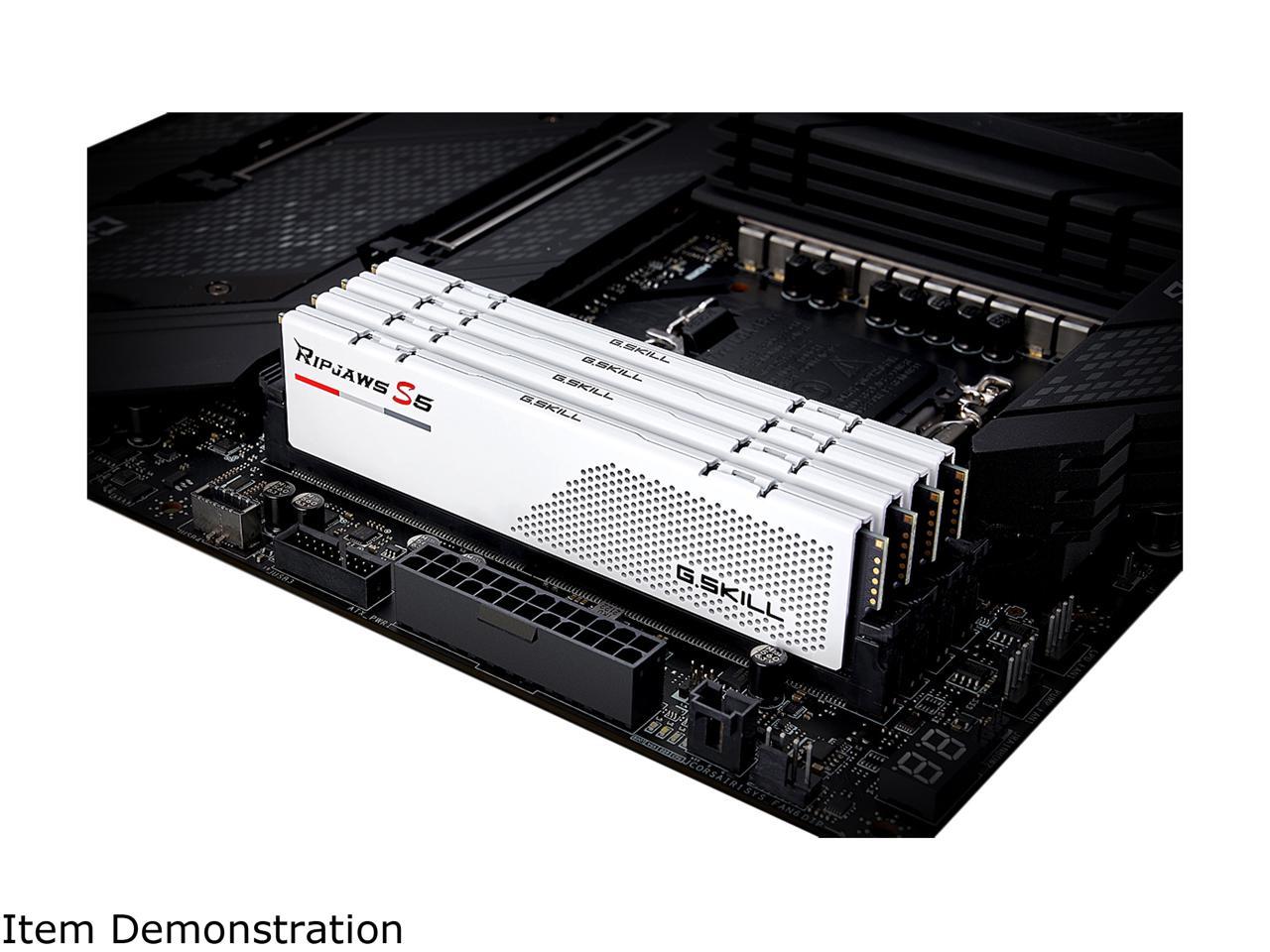 G.SKILL Ripjaws S5 Series 32GB (2 x 16GB) DDR5 5200 Intel XMP 3.0 Desktop Memory Model F5-5200J4040A16GX2-RS5W