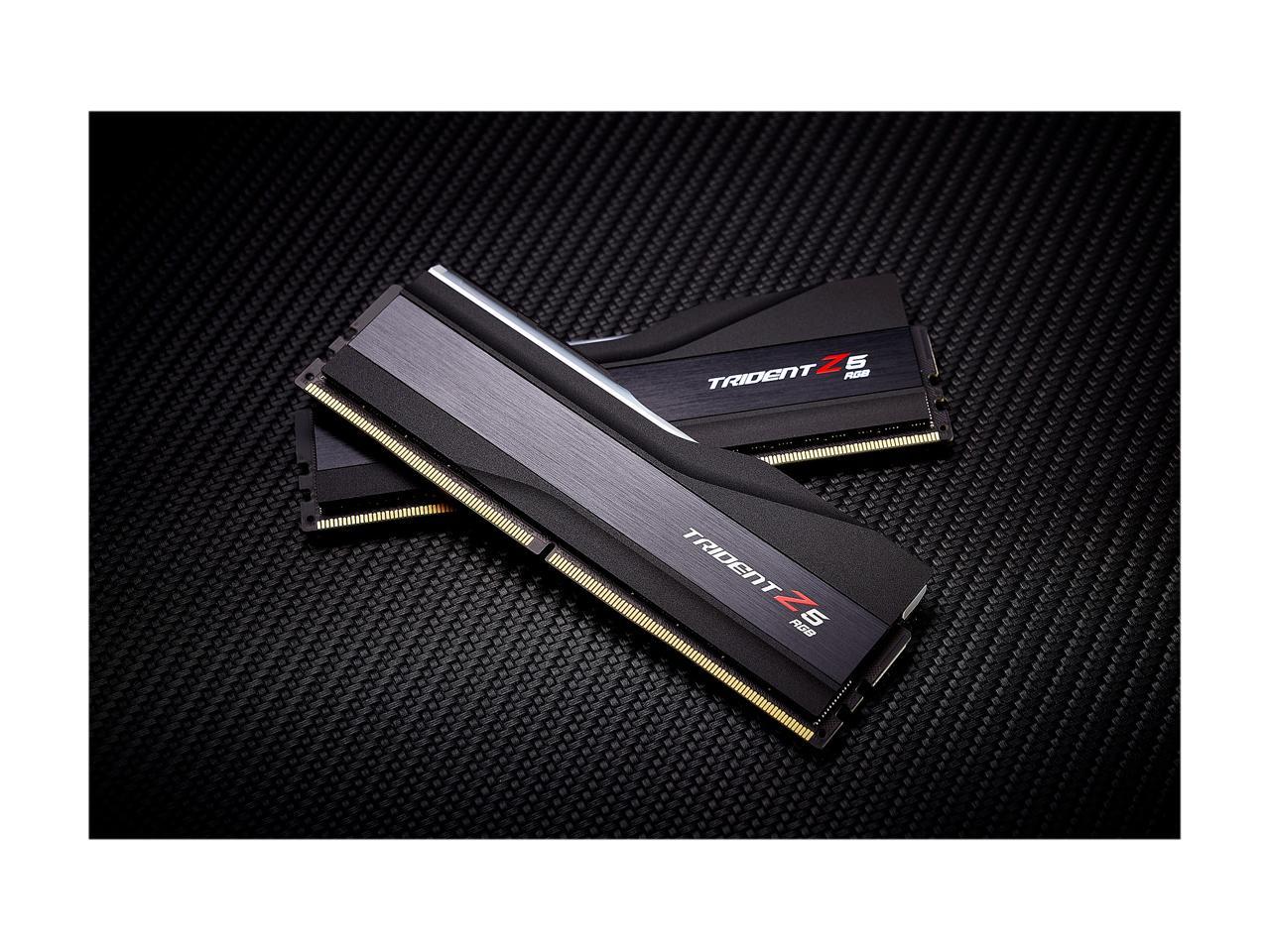 G.SKILL Trident Z5 RGB Series 32GB (2 x 16GB) DDR5 5600 Intel XMP 3.0 Desktop Memory Model F5-5600J4040C16GX2-TZ5RK