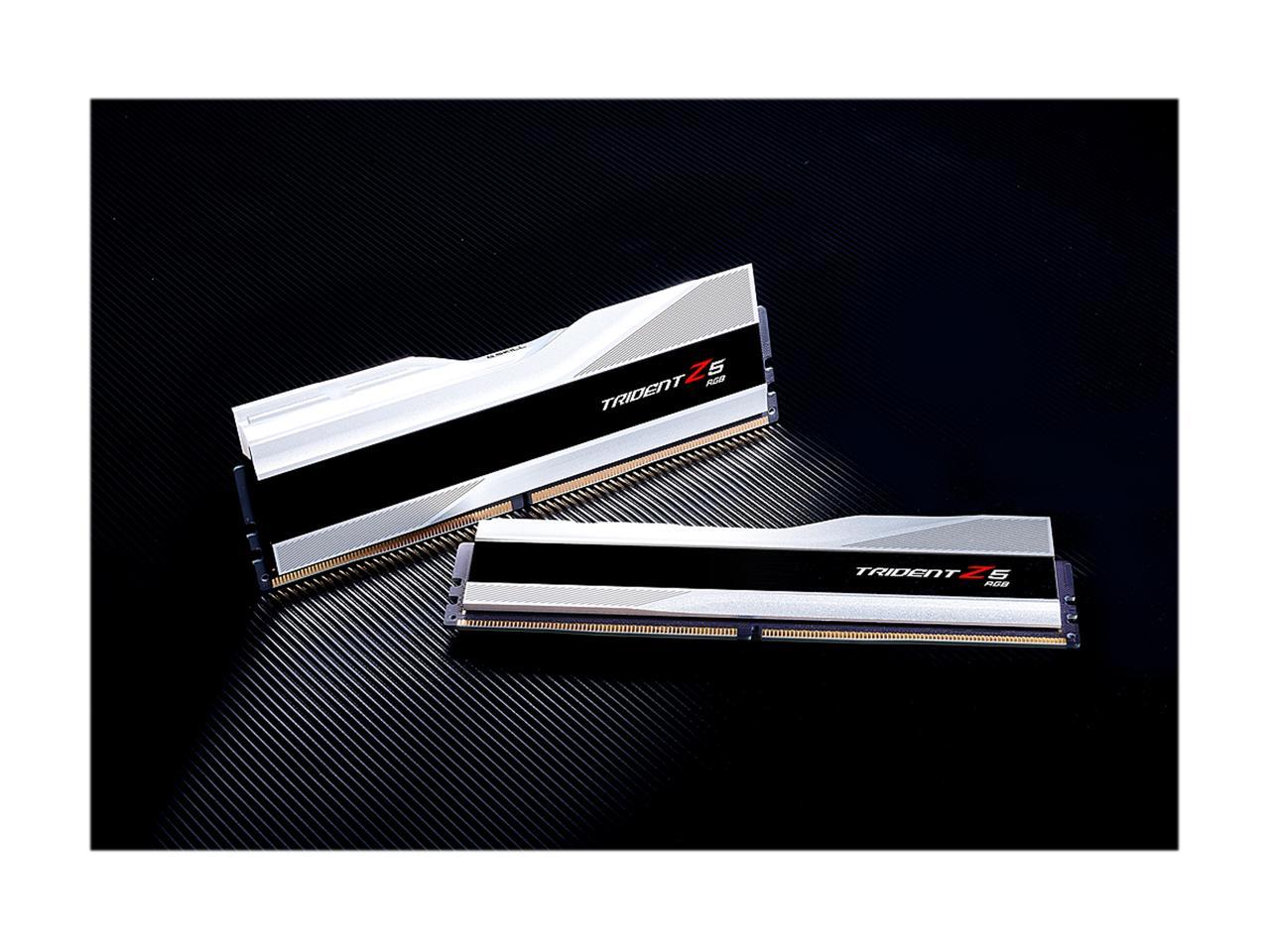 G.SKILL Trident Z5 RGB Series 32GB (2 x 16GB) 288-Pin PC RAM DDR5 6400 Intel XMP 3.0 Desktop Memory Model F5-6400J3239G16GX2-TZ5RS