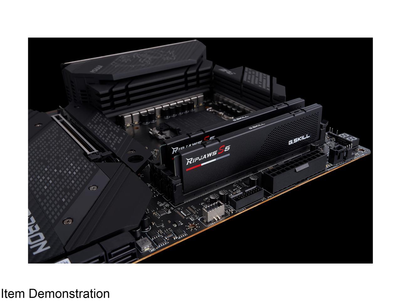 G.SKILL Ripjaws S5 Series 64GB (2 x 32GB) 288-Pin PC RAM DDR5 5600 (PC5 44800) Intel XMP 3.0 Desktop Memory Model F5-5600J3036D32GX2-RS5K