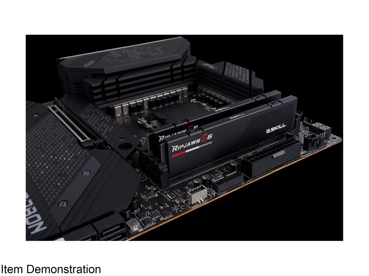 G.SKILL Ripjaws S5 Series 64GB (2 x 32GB) 288-Pin PC RAM DDR5 5600 (PC5 44800) Intel XMP 3.0 Desktop Memory Model F5-5600J3636D32GX2-RS5K