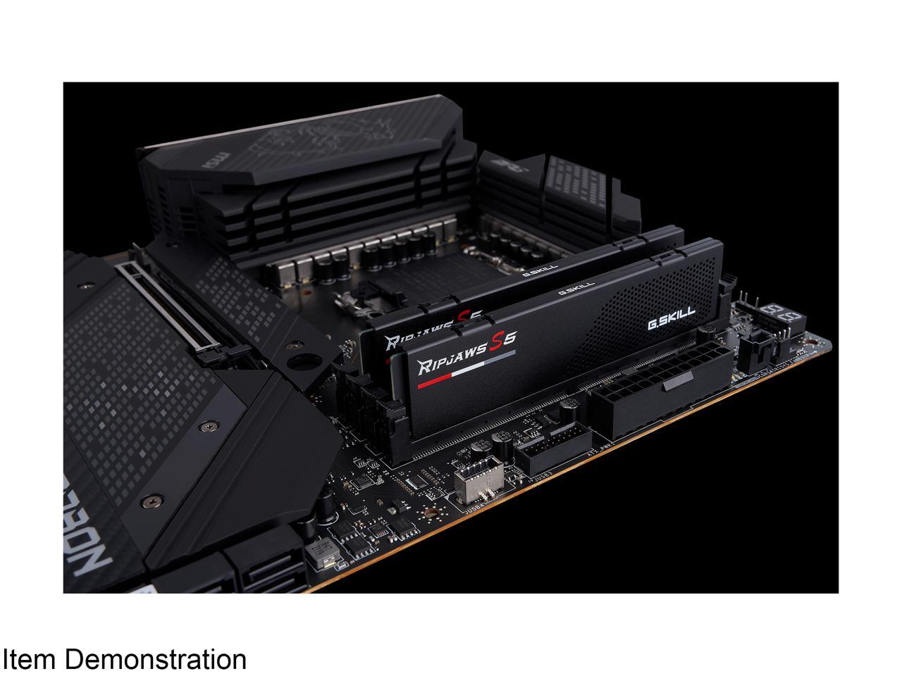 G.SKILL Ripjaws S5 Series 32GB (2 x 16GB) 288-Pin PC RAM DDR5 6000 Intel XMP 3.0 Desktop Memory Model F5-6000J3040F16GX2-RS5K