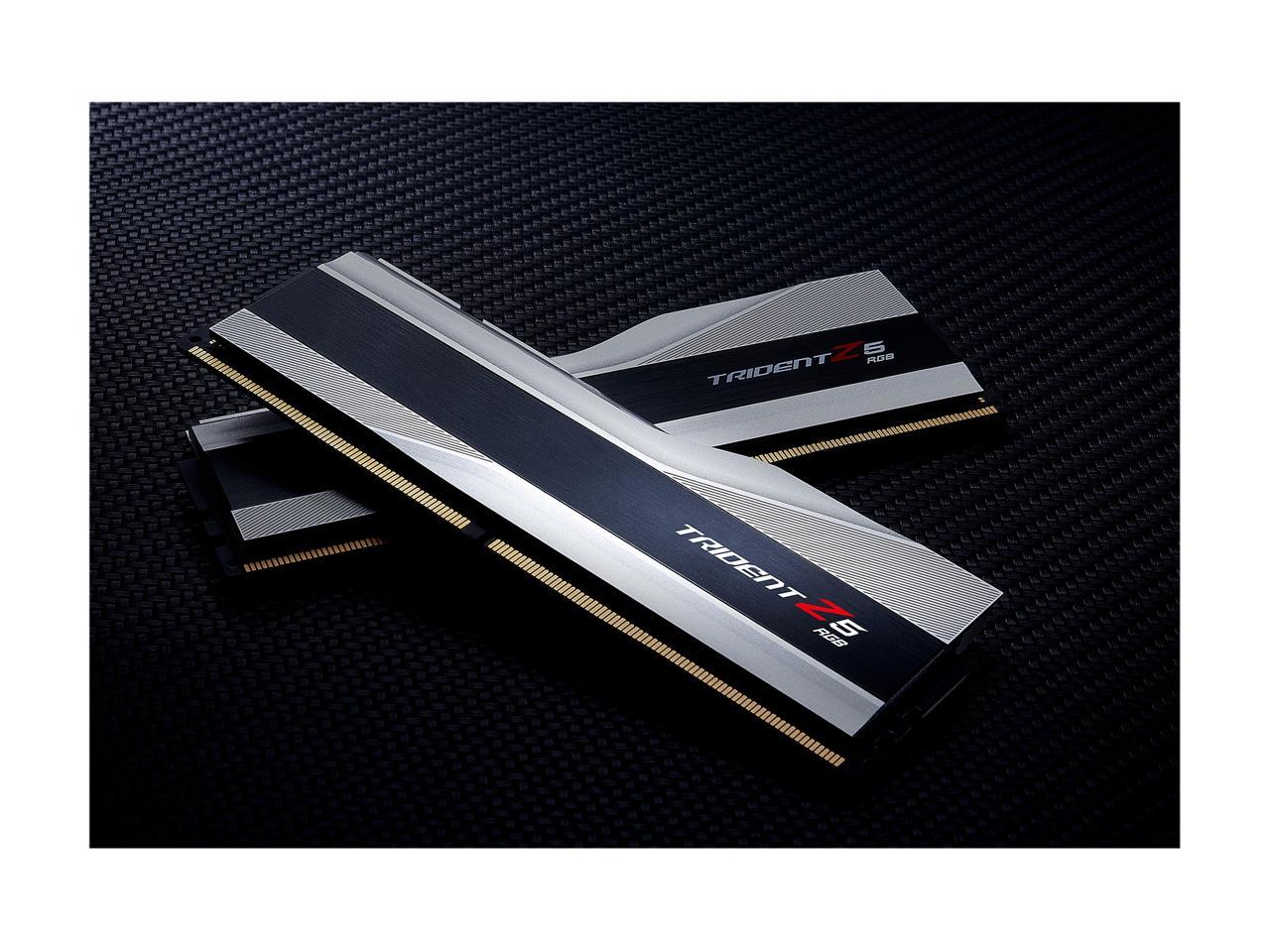 G.SKILL Trident Z5 RGB Series 32GB (2 x 16GB) 288-Pin PC RAM DDR5 5600 Intel XMP 3.0 Desktop Memory Model F5-5600J3036D16GX2-TZ5RS