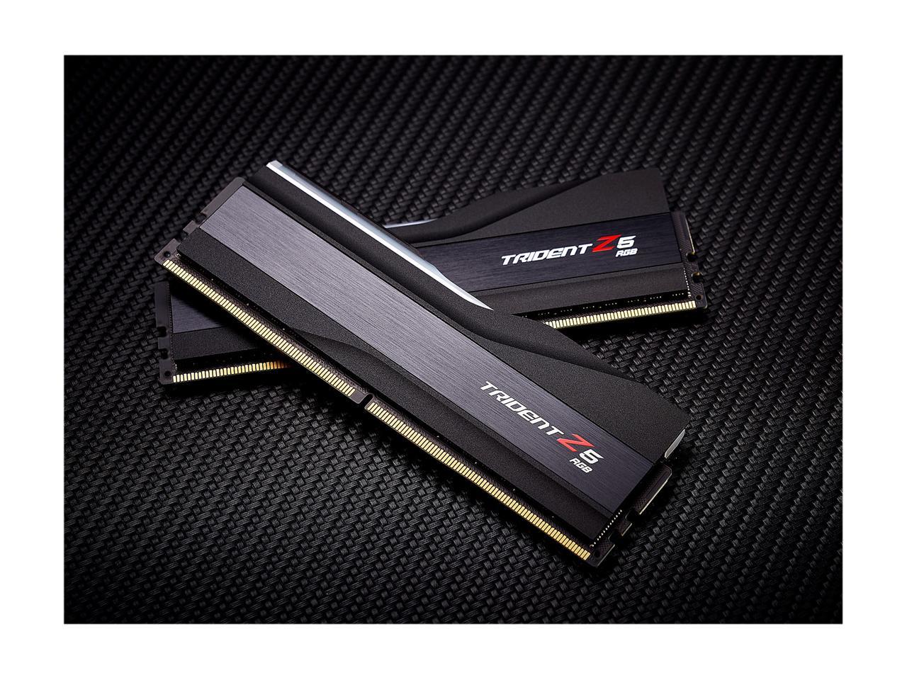 G.SKILL Trident Z5 RGB Series 64GB (2 x 32GB) 288-Pin PC RAM DDR5 5600 Intel XMP 3.0 Desktop Memory Model F5-5600J3636D32GX2-TZ5RK