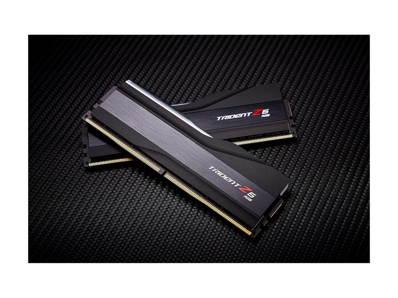 G.SKILL Trident Z5 RGB Series 32GB (2 x 16GB) 288-Pin PC RAM DDR5 6000 Intel XMP 3.0 Desktop Memory Model F5-6000J3040F16GX2-TZ5RK