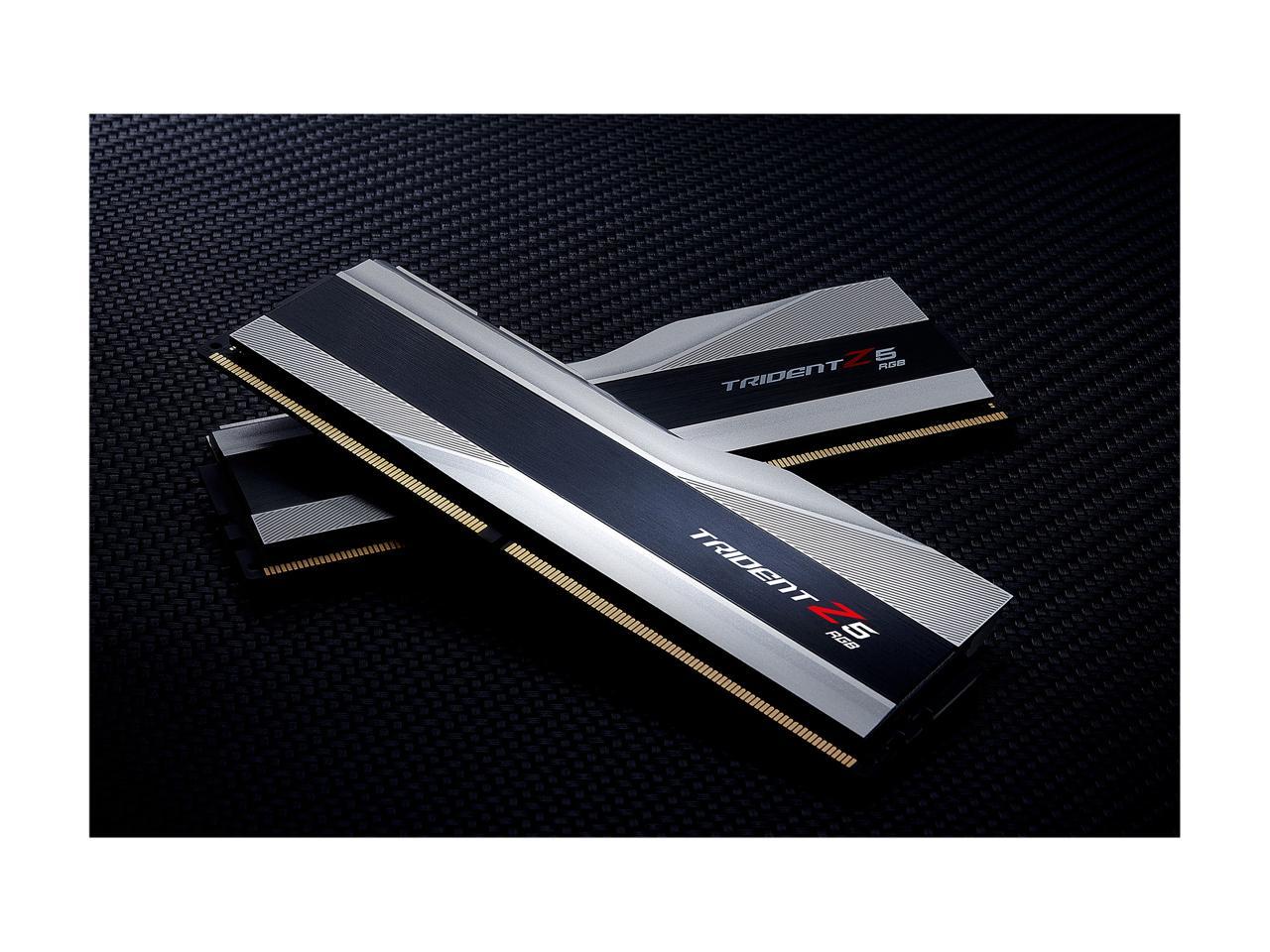 G.SKILL Trident Z5 RGB Series 32GB (2 x 16GB) 288-Pin PC RAM DDR5 6000 Intel XMP 3.0 Desktop Memory Model F5-6000J3238F16GX2-TZ5RS
