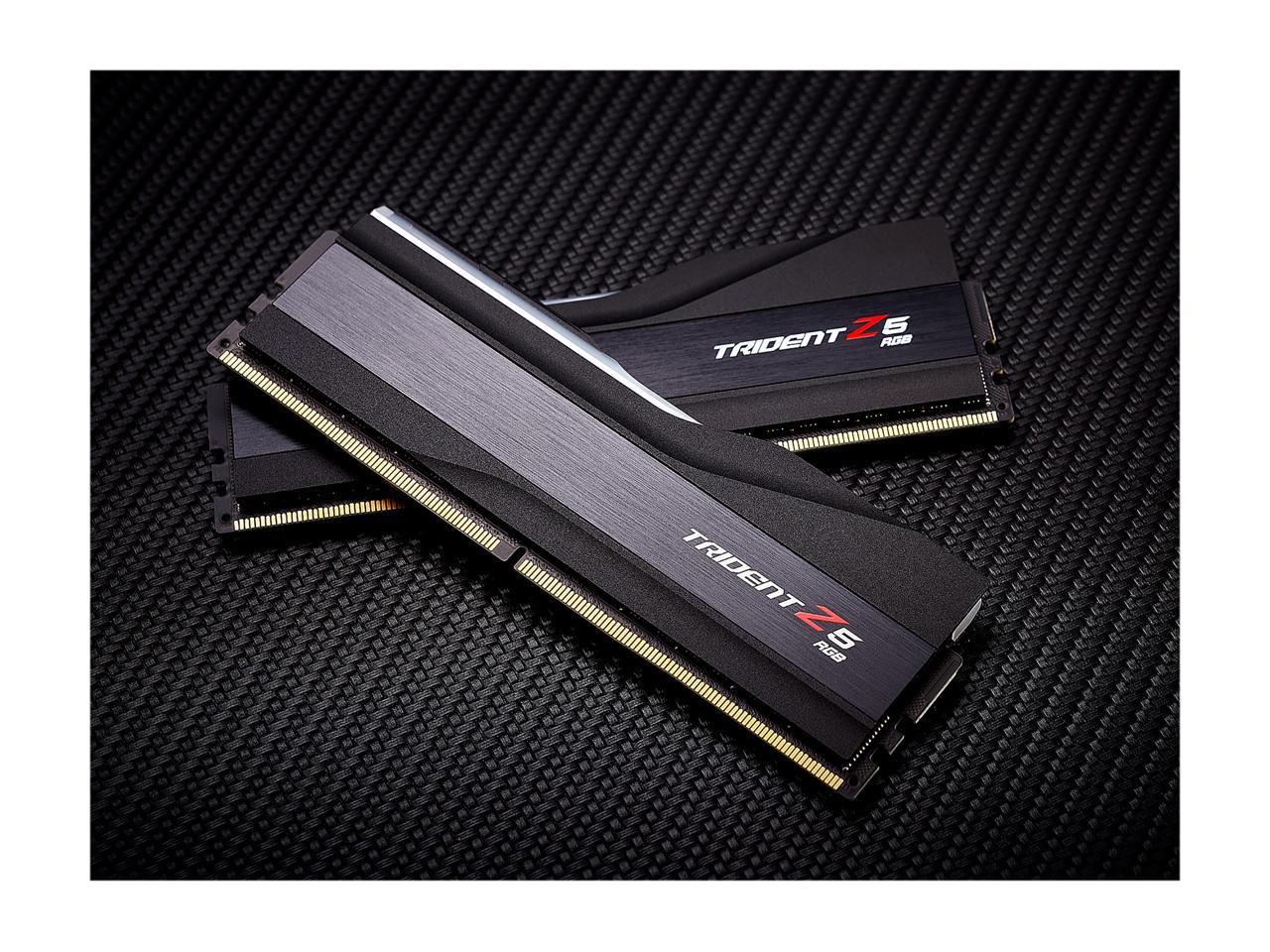 G.SKILL Trident Z5 RGB Series 64GB (2 x 32GB) 288-Pin PC RAM DDR5 6000 Intel XMP 3.0 Desktop Memory Model F5-6000J3040G32GX2-TZ5RK