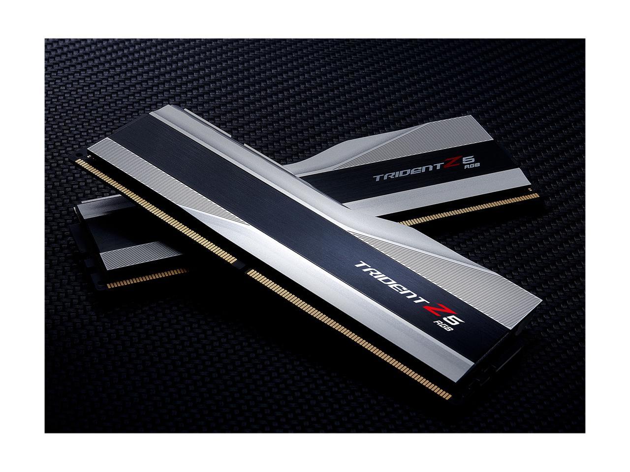 G.SKILL Trident Z5 RGB Series 64GB (2 x 32GB) 288-Pin PC RAM DDR5 6000 Intel XMP 3.0 Desktop Memory Model F5-6000J3040G32GX2-TZ5RS