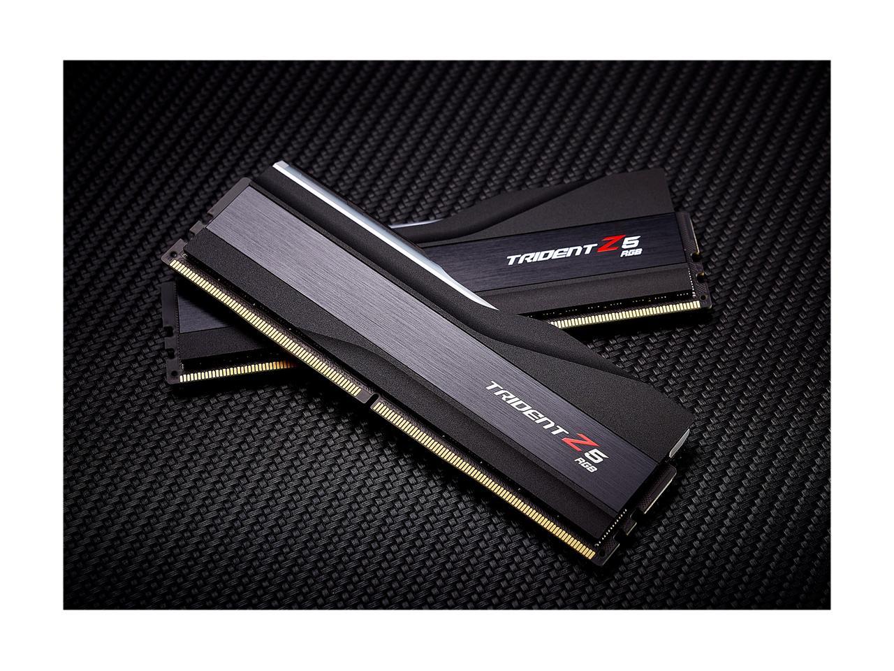 G.SKILL Trident Z5 RGB Series 32GB (2 x 16GB) 288-Pin PC RAM DDR5 6600 Intel XMP 3.0 Desktop Memory Model F5-6600J3440G16GX2-TZ5RK