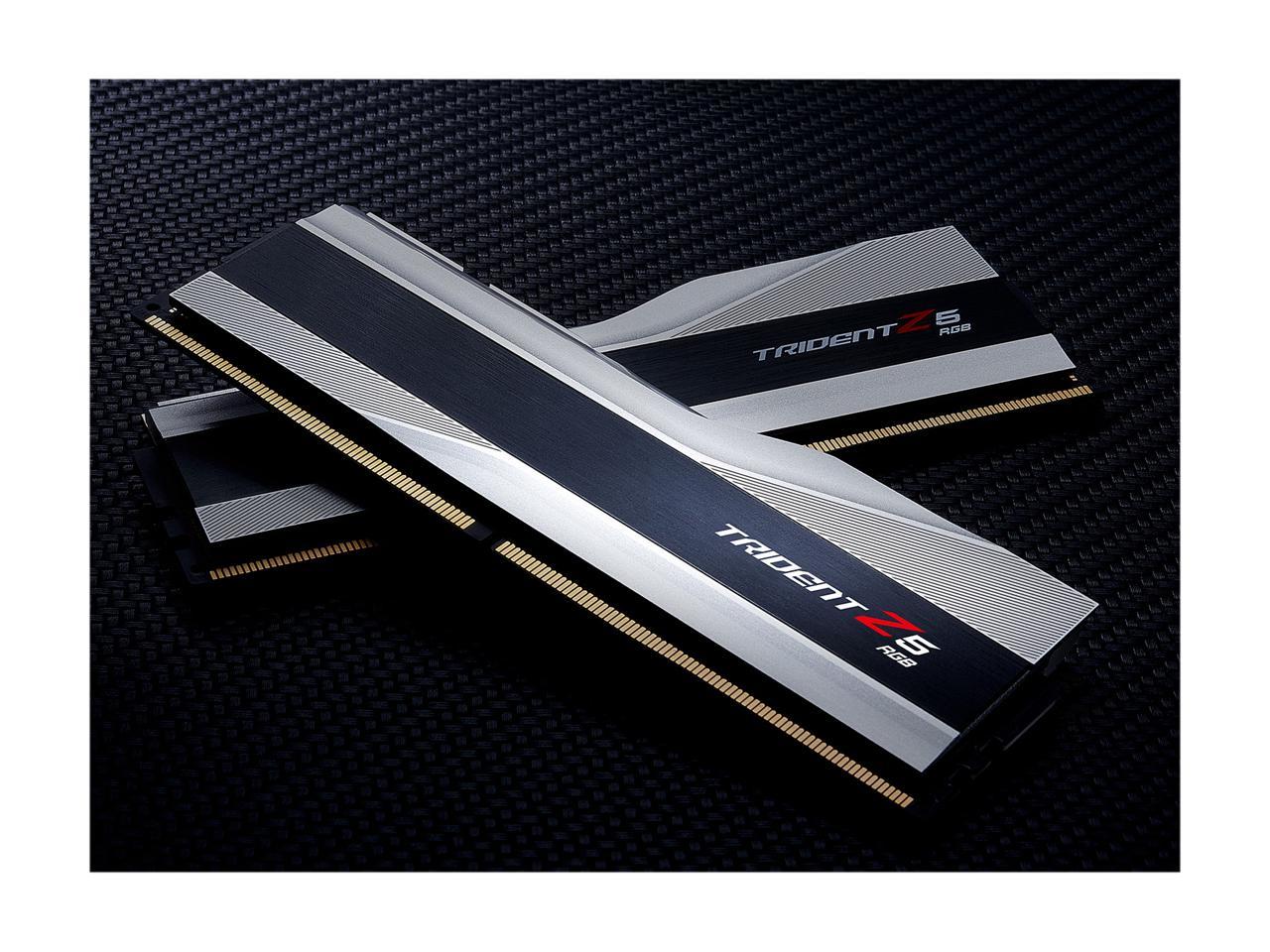 G.SKILL Trident Z5 RGB Series 32GB (2 x 16GB) 288-Pin PC RAM DDR5 6600 Intel XMP 3.0 Desktop Memory Model F5-6600J3440G16GX2-TZ5RS