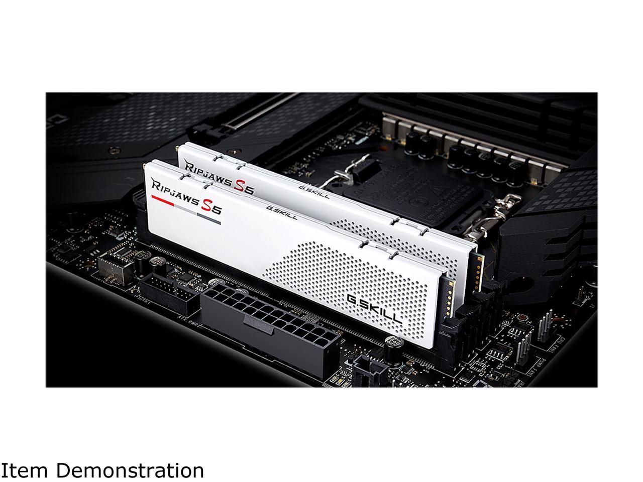 G.SKILL Ripjaws S5 Series 32GB (2 x 16GB) 288-Pin PC RAM DDR5 5600 Intel XMP 3.0 Desktop Memory Model F5-5600J2834F16GX2-RS5W