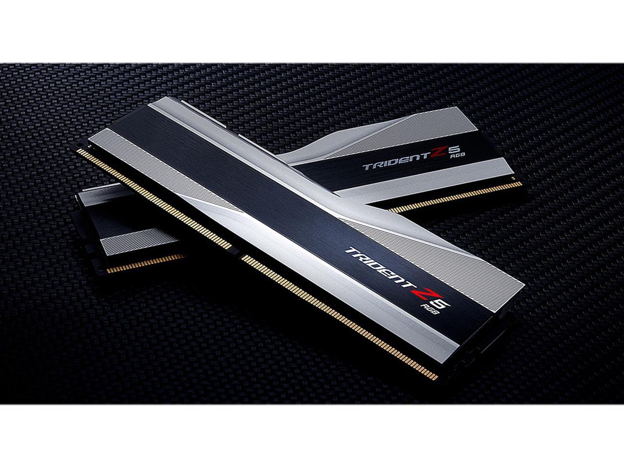 G.SKILL Trident Z5 RGB Series 64GB (2 x 32GB) 288-Pin PC RAM DDR5 5600 Intel XMP 3.0 Desktop Memory Model F5-5600J2834F32GX2-TZ5RS