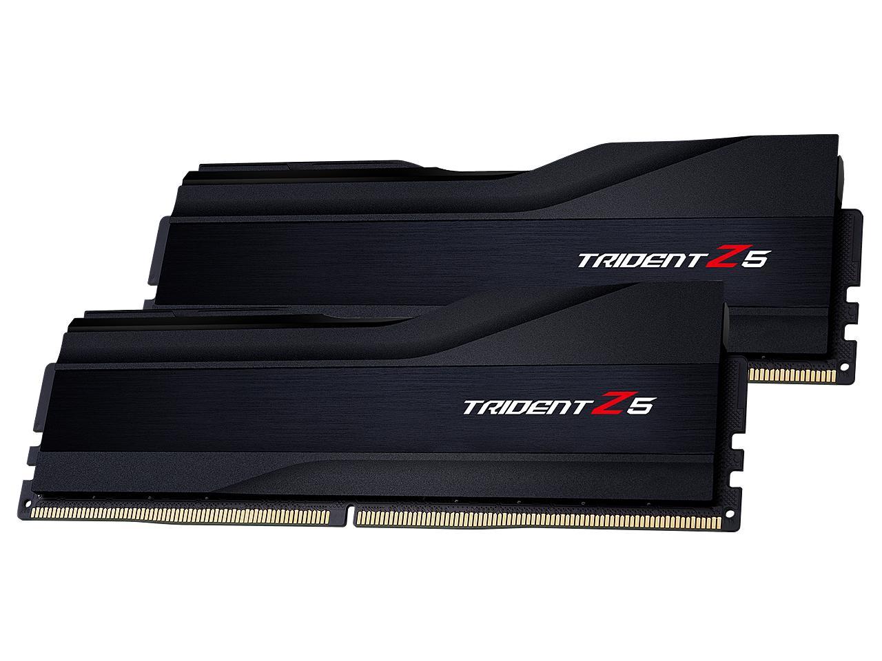 G.SKILL Trident Z5 Series 64GB (2 x 32GB) 288-Pin PC RAM DDR5 6000 Intel XMP 3.0 Desktop Memory Model F5-6000J3238G32GX2-TZ5K