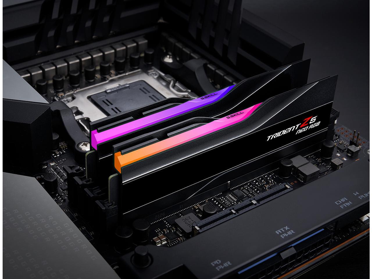 G.SKILL Trident Z5 Neo RGB Series 32GB (2 x 16GB) 288-Pin PC RAM DDR5 6000 (PC5 48000) AMD Ryzen 7000 Desktop Memory
