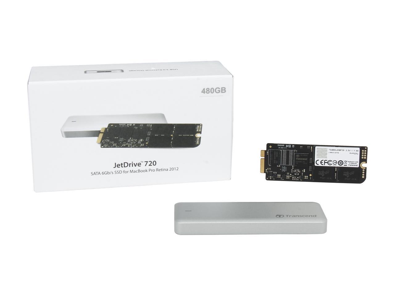 Transcend JetDrive 720 480GB USB 3.0 / SATA 6Gb/s MLC Internal / External Solid State Drive (SSD) TS480GJDM720