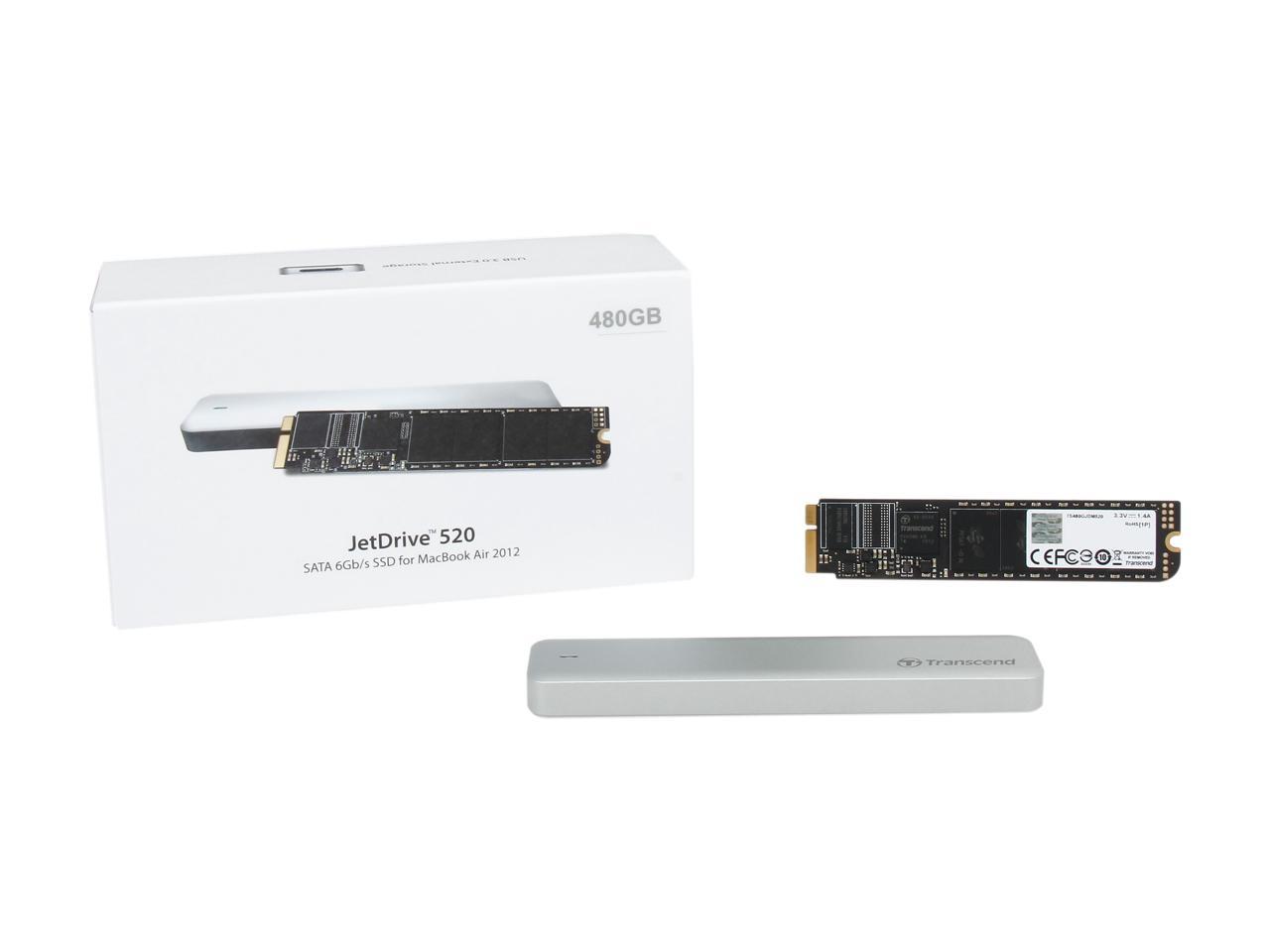 Transcend JetDrive 520 480GB USB 3.0 / SATA 6Gb/s MLC Internal / External Solid State Drive (SSD) TS480GJDM520