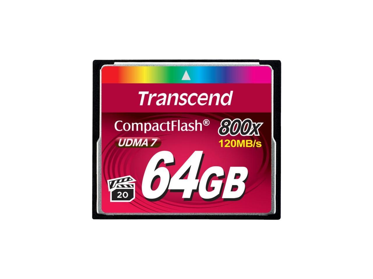 Transcend Premium 64 GB CompactFlash (CF) Card