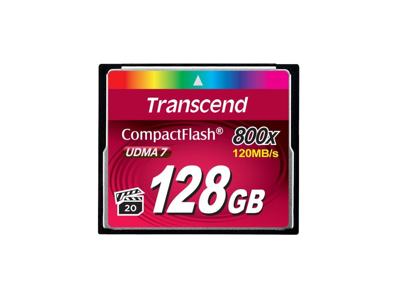 Transcend Premium 128 GB CompactFlash (CF) Card