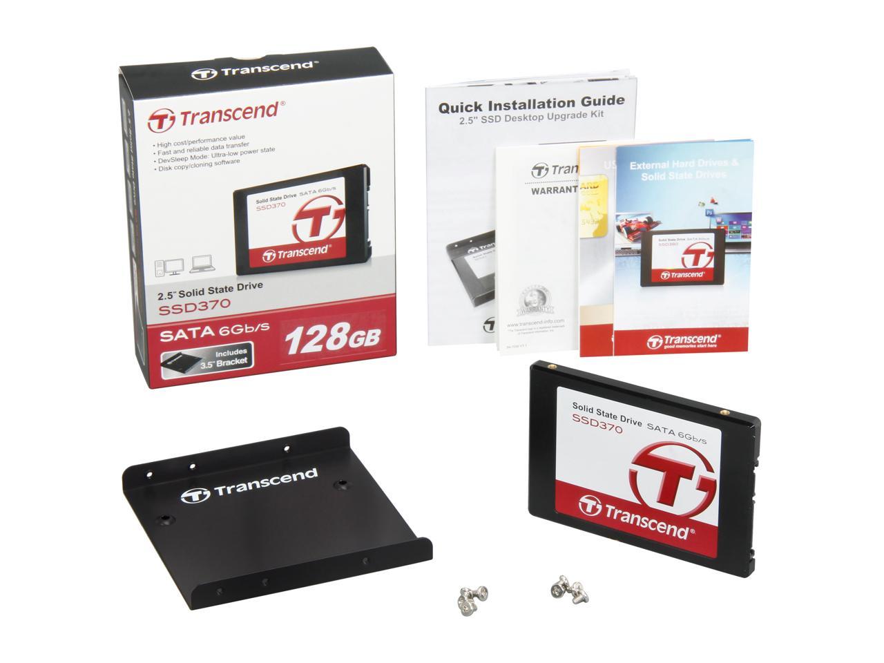 Transcend 2.5" 128GB SATA III MLC Internal Solid State Drive (SSD) TS128GSSD370