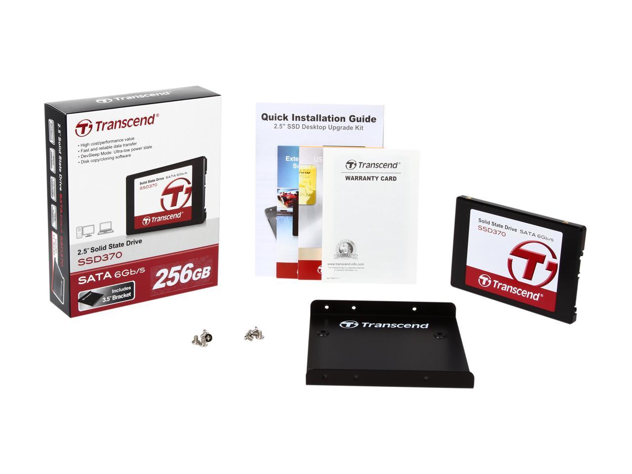 Transcend 2.5" 256GB SATA III MLC Internal Solid State Drive (SSD) TS256GSSD370