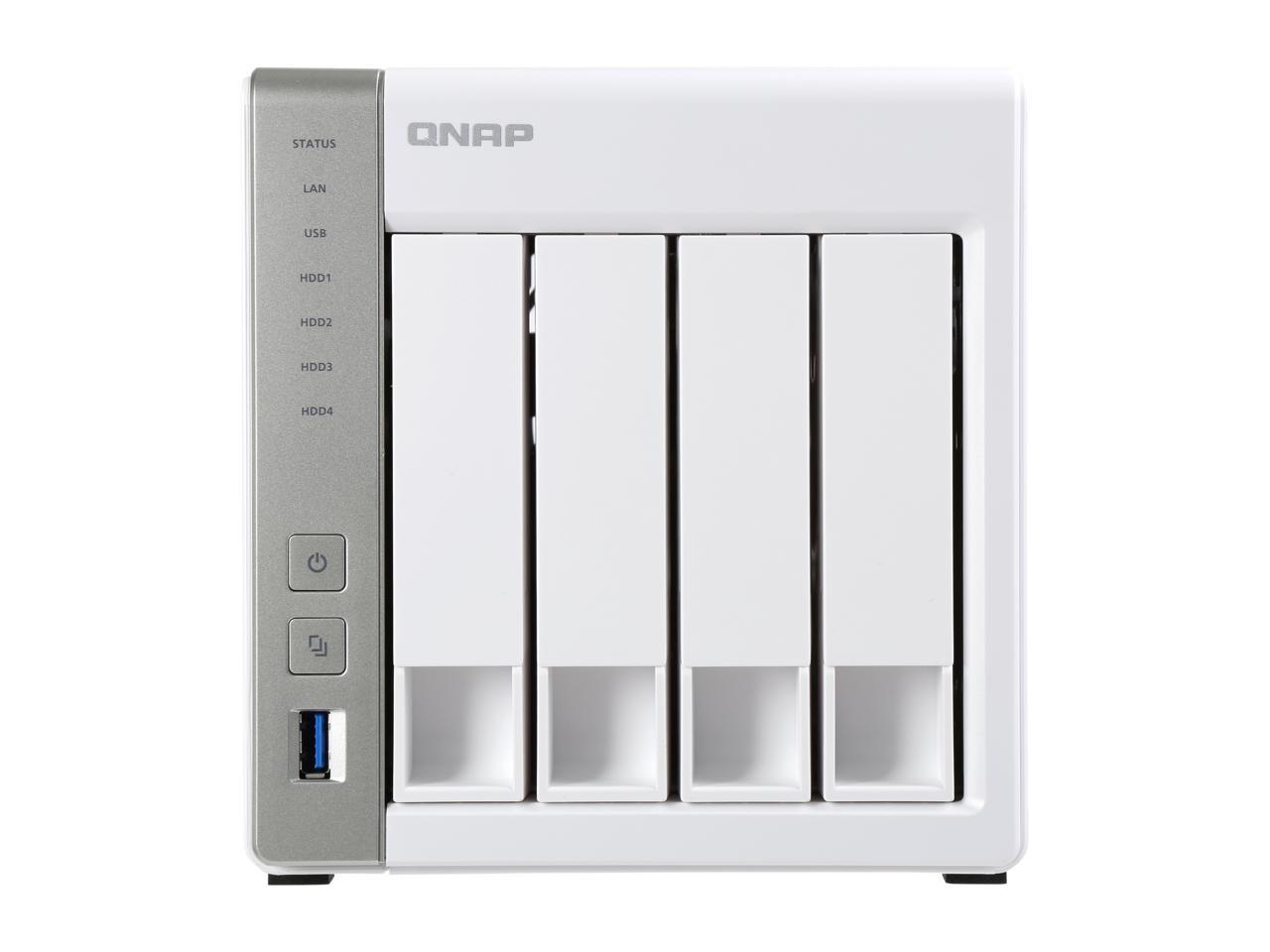 Qnap TS-431P-US 4-Bay Personal Cloud NAS, ARM Cortex A15 1.7 GHz Dual Core, 1GB RAM