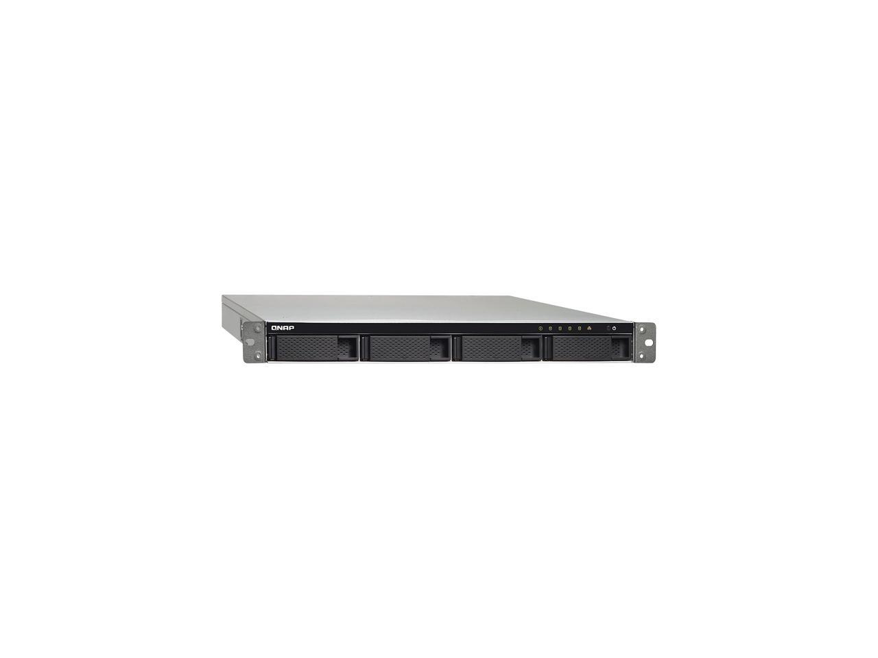 QNAP TS-453BU-RP-4G-US 1U 4-Bay NAS/iSCSI IP-SAN,10GbE-Ready, PCIe Expansion Slot, Redundant PSU