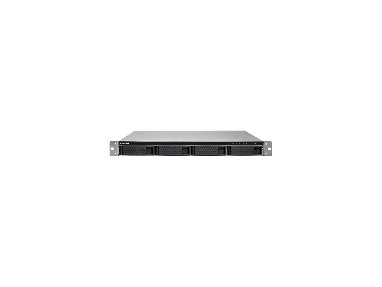 QNAP TS-453BU-RP-4G-US 1U 4-Bay NAS/iSCSI IP-SAN,10GbE-Ready, PCIe Expansion Slot, Redundant PSU