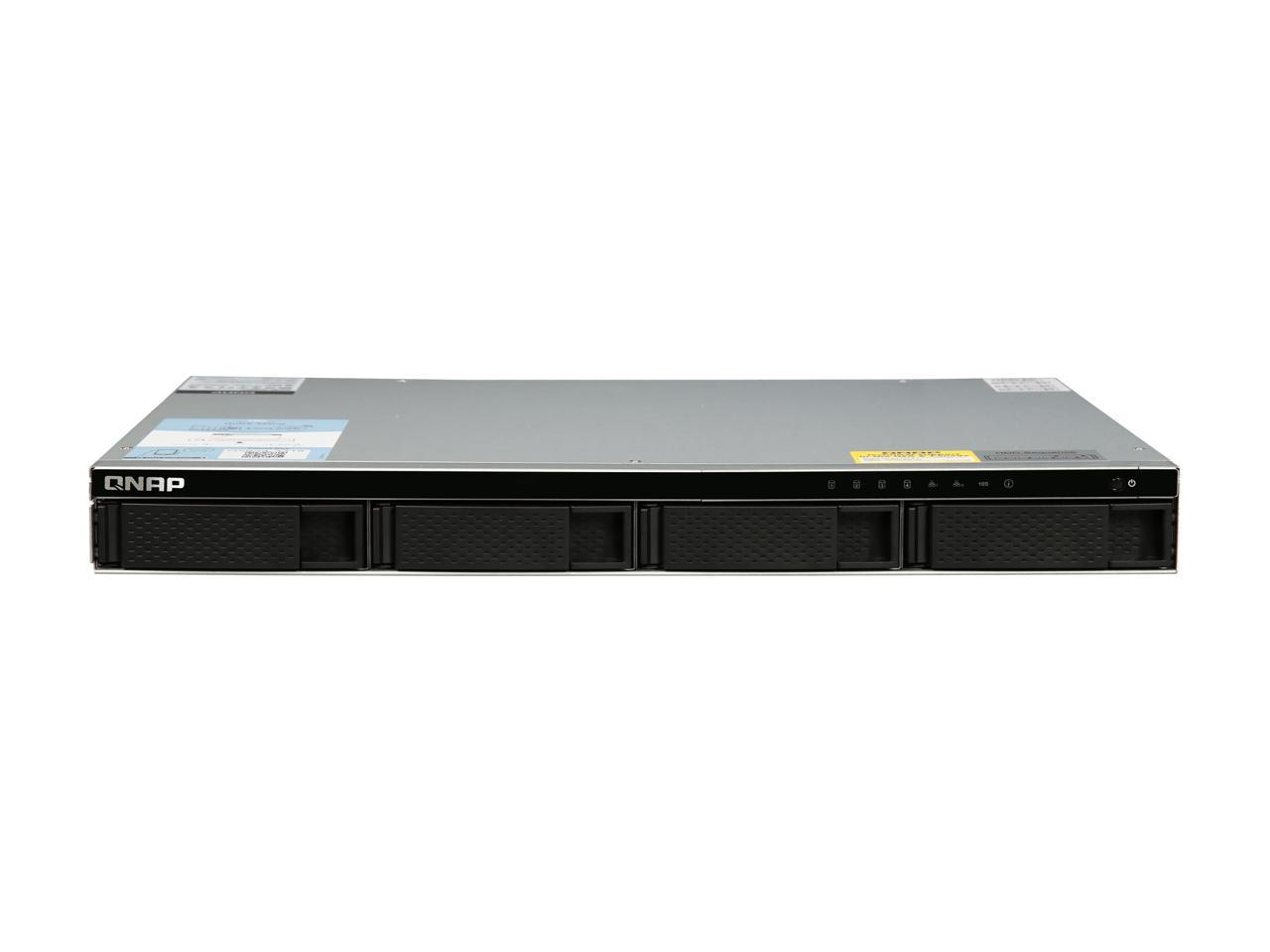 QNAP TS-431XeU-2G-US 4-bay 1U Short-Depth Rackmount NAS with Built-in 10 GbE Network